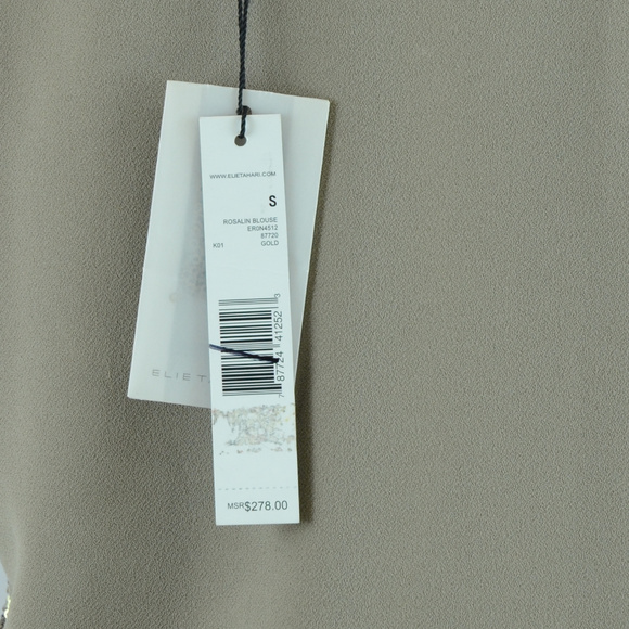 NWT ELIE TAHARI Rosalin Sequin Sleeveless Top … - Picture 6 of 6